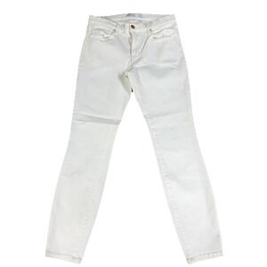 AYR Jeans Womens 31 White The Skinny Jean Mid Rise Stretch Preppy Denim
